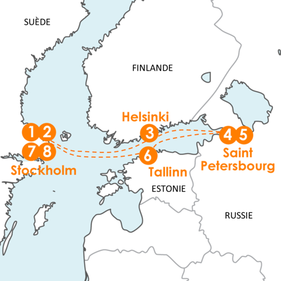 Les capitales de la Baltique