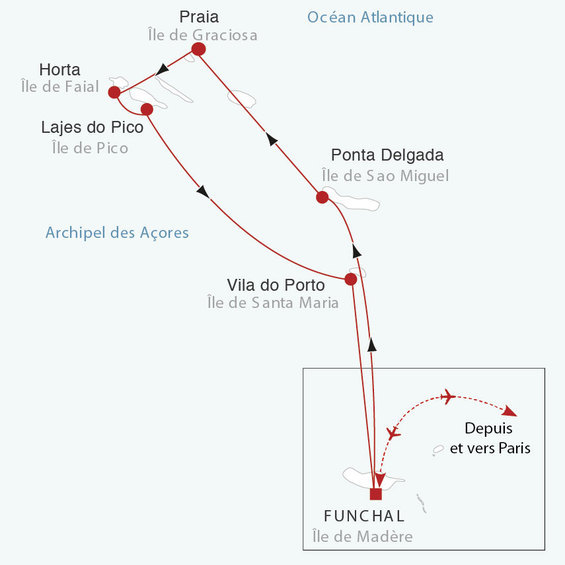 Madère et l'archipel des Açores