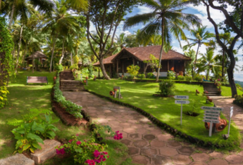 Visite du jardin avec un médecin