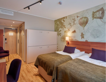 Ma chambre dans l'hôtel Scandic Luleå