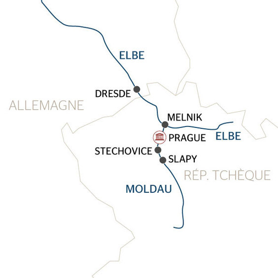 Prague, Dresde et les châteaux de Bohême