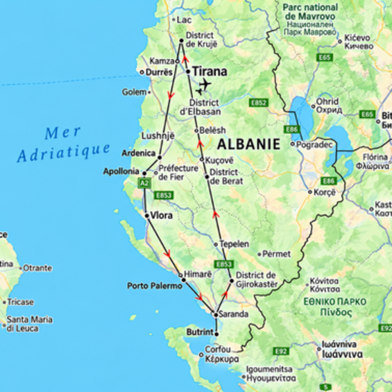 Circuit &bull; Essence d'Albanie