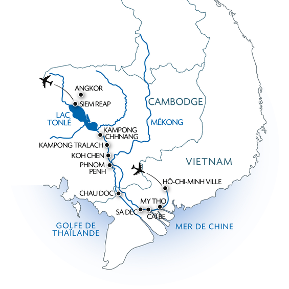 Croisière sur le Mékong - Vietnam et Cambodge